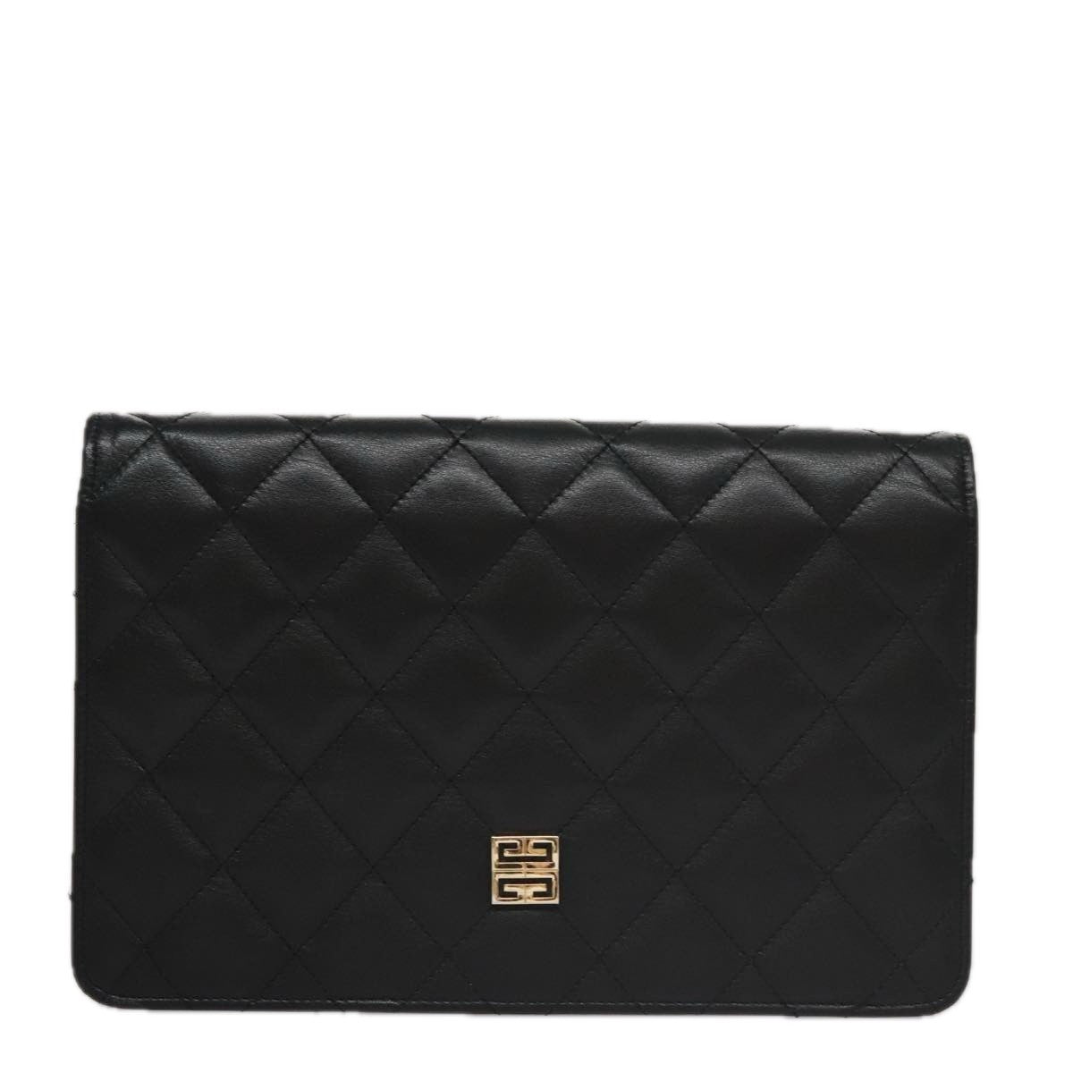 Givenchy GIVENCHY Chain Shoulder Bag Leather Black Authentic bs20851