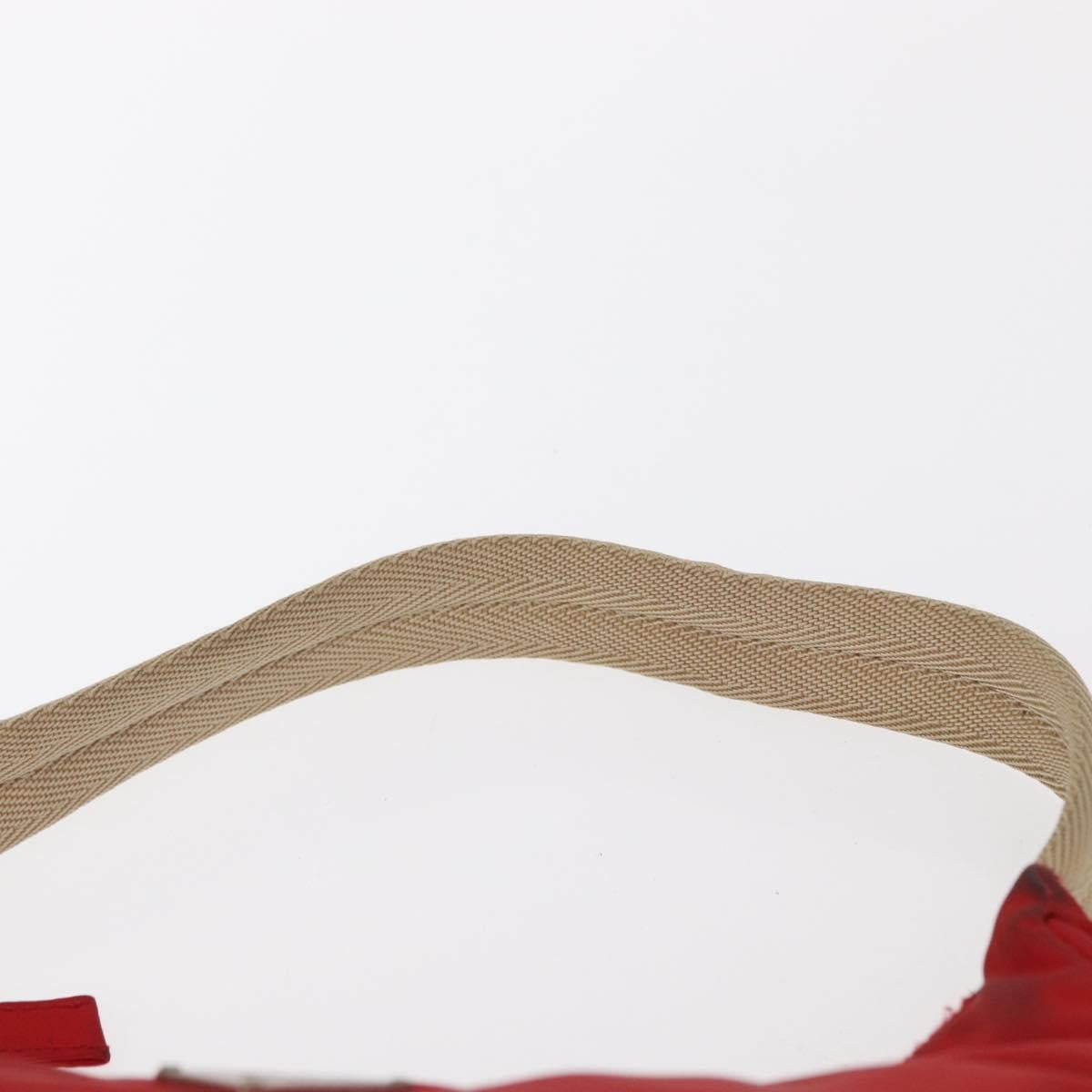 Prada PRADA Hand Bag Nylon Red Authentic 153880