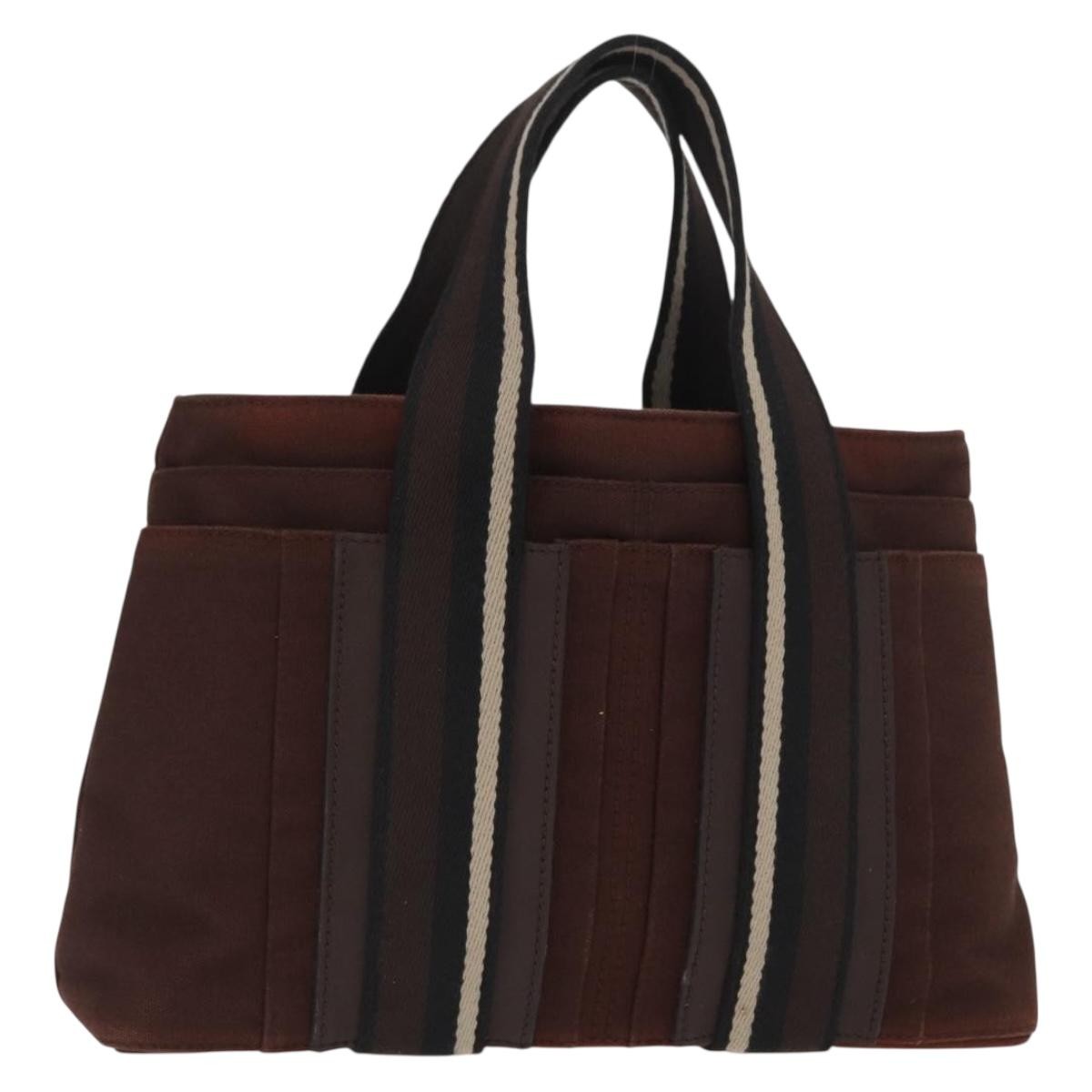 Hermès Hermès HERMES Toroca Horizontal PM Hand Bag Canvas Brown Authentic bs31853