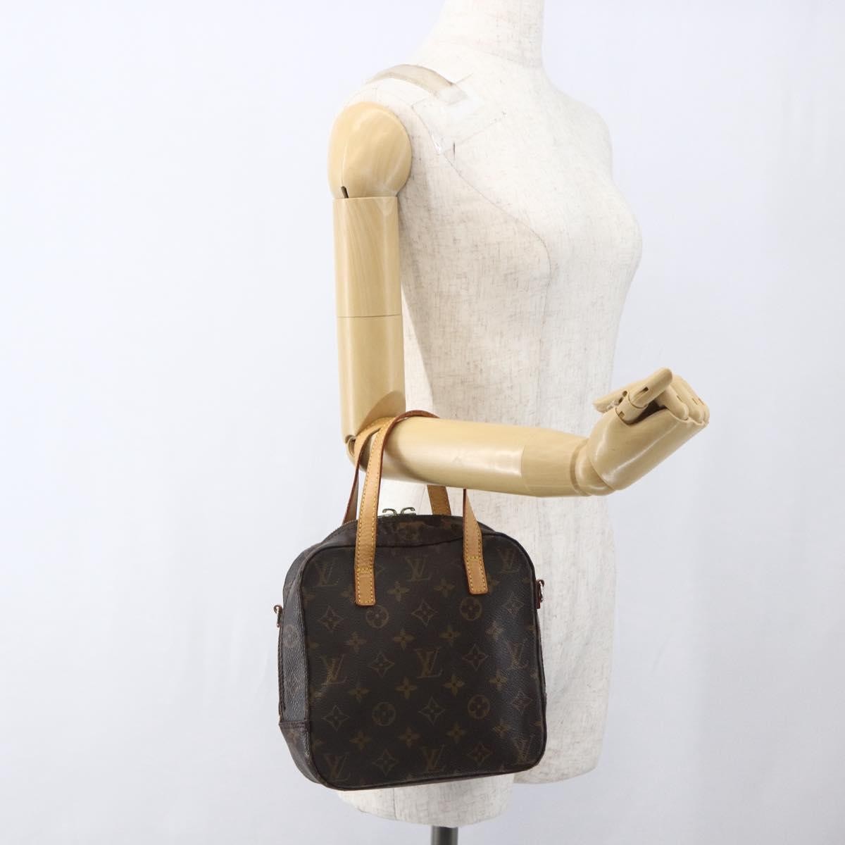 Louis Vuitton LOUIS VUITTON Monogram Spontini Hand Bag M47500 LV Authentic 165090