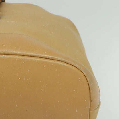 Gucci GUCCI Bamboo Backpack Leather Beige Gold 003 2855 0043 0 Authentic bs26085 Bag
