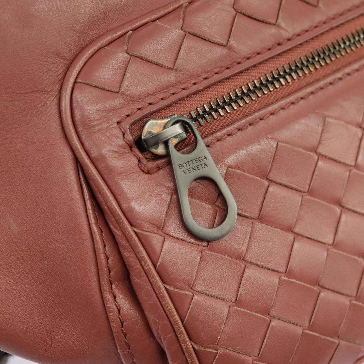 BOTTEGAVENETA BOTTEGAVENETA BOTTEGA VENETA Waist bag Leather Pink Authentic am7105