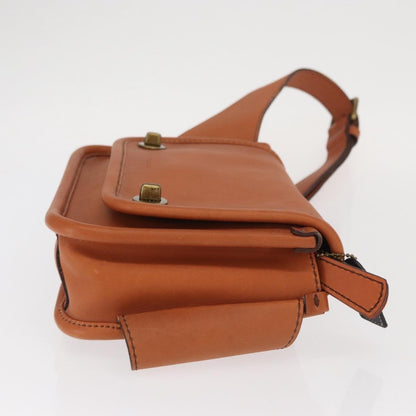 Coach Coach Body Bag Leather Brown Authentic am10204
