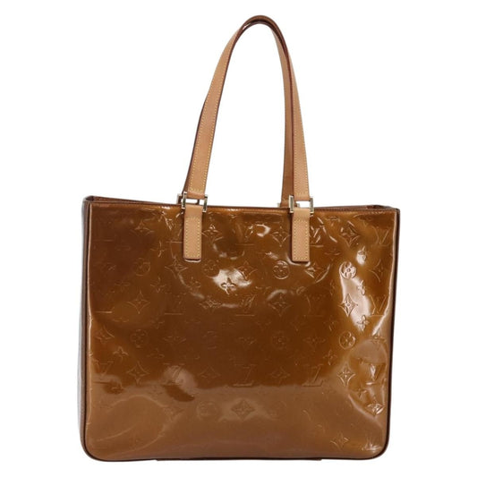 Louis Vuitton LOUIS VUITTON Monogram Vernis Columbus Tote Bag Bronze M91134 LV Authentic 145167