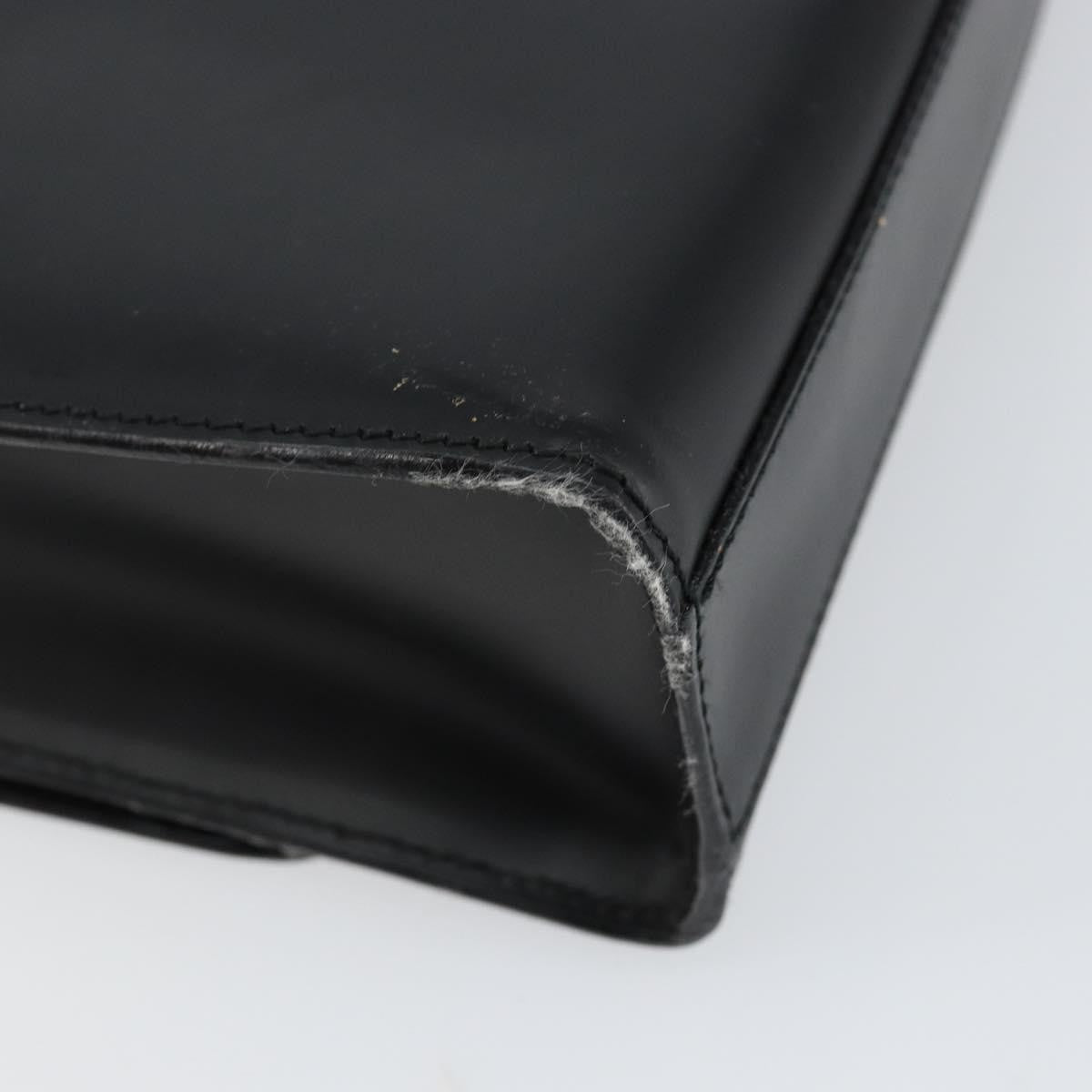 Gucci GUCCI Shoulder Bag Leather Black Silver 001 3064 Authentic 146004