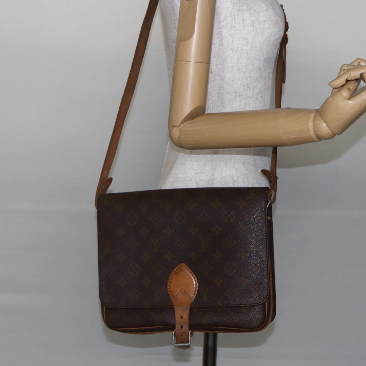 Louis Vuitton LOUIS VUITTON Monogram Cartouchiere GM Shoulder Bag Vintage M51252 Authentic 145229