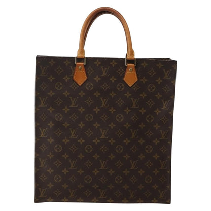 Louis Vuitton LOUIS VUITTON Monogram Sac Plat Hand Bag M51140 LV Authentic 143141