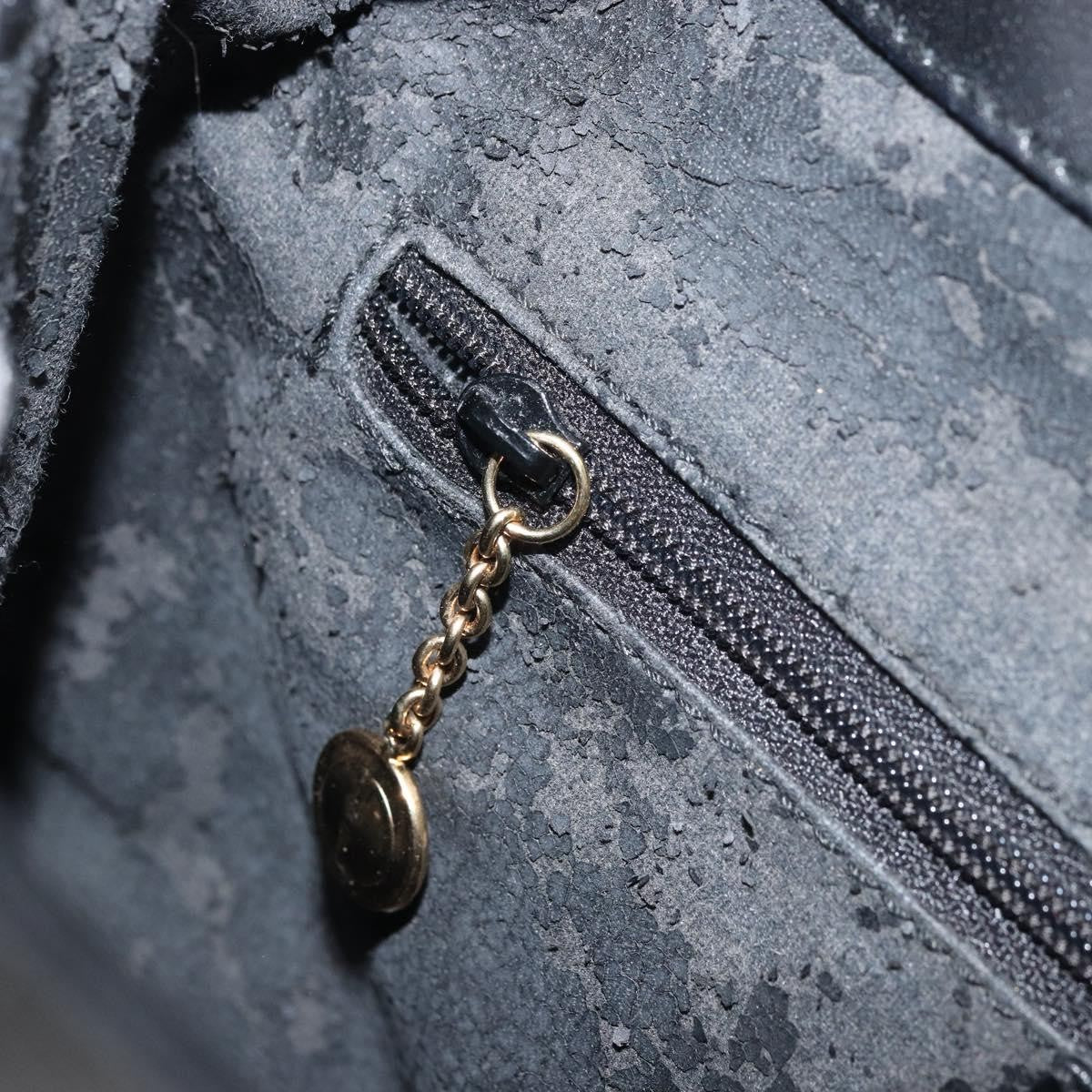 Gucci GUCCI Shoulder Bag Leather Black Gold 001 1998 1785 Authentic 173859