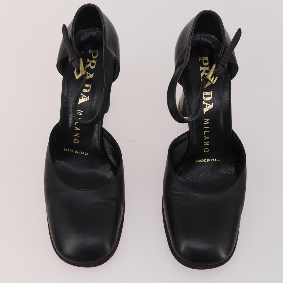 Prada PRADA Shoes Suede Leather 5 Set Brown black Authentic 174775 Bag