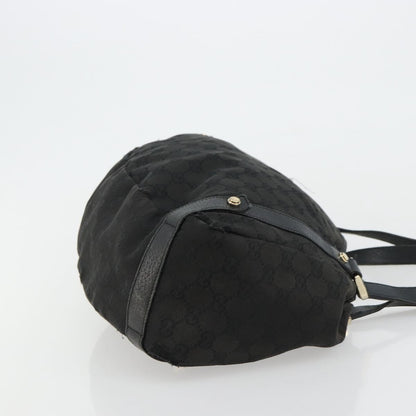 Gucci GUCCI GG Canvas Abbey Tote Bag Black Gold 130736 Authentic 179901