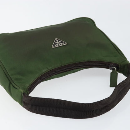 Prada PRADA Hand Bag Nylon Green Authentic 152801
