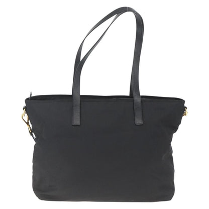 Prada PRADA Tote Bag Nylon 2way Black Gold Authentic ep12892