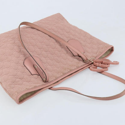 Gucci GUCCI GG Canvas Tote Bag Nylon Pink Gold 211976 Authentic LNZ669