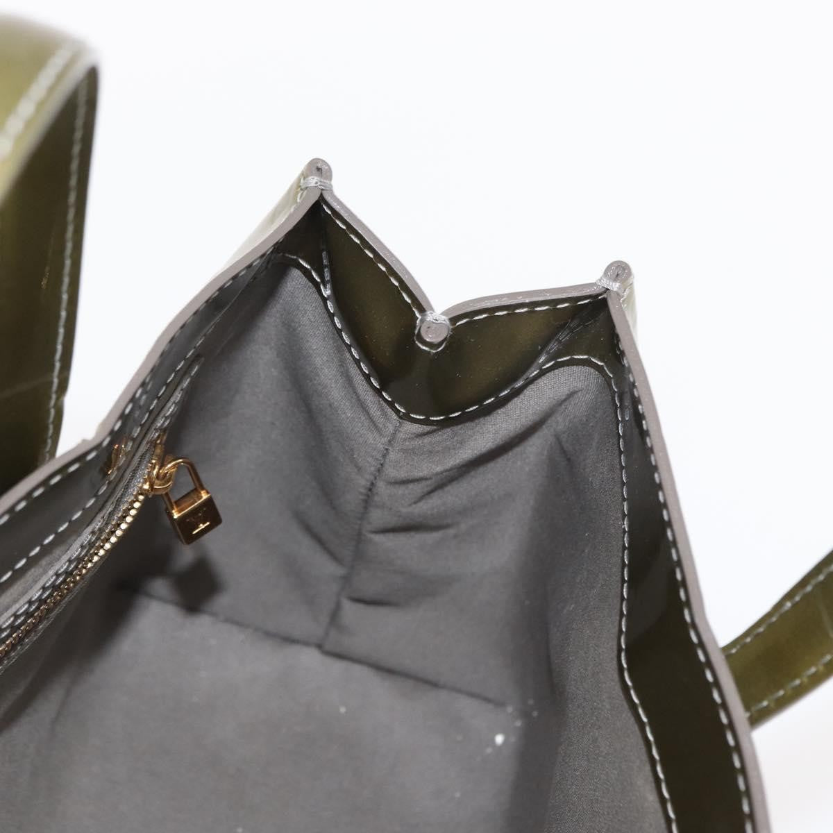 Louis Vuitton LOUIS VUITTON Monogram Vernis Wilshire PM Bag Gris Art Deco M91627 Authentic 156778