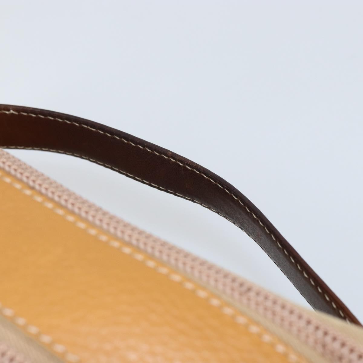 Loewe LOEWE Hand Bag Leather Beige Gold Authentic 165106
