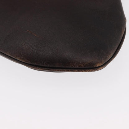 Gucci GUCCI Shoulder Bag Leather Brown 105374 Authentic 156795