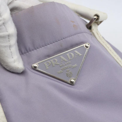 Prada PRADA Backpack Nylon Leather Purple Silver Authentic am10579 Bag
