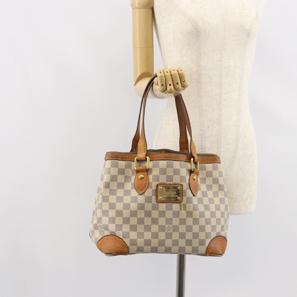 Louis Vuitton LOUIS VUITTON Damier Azur Hampstead PM Tote Bag N51207 LV Authentic 162093