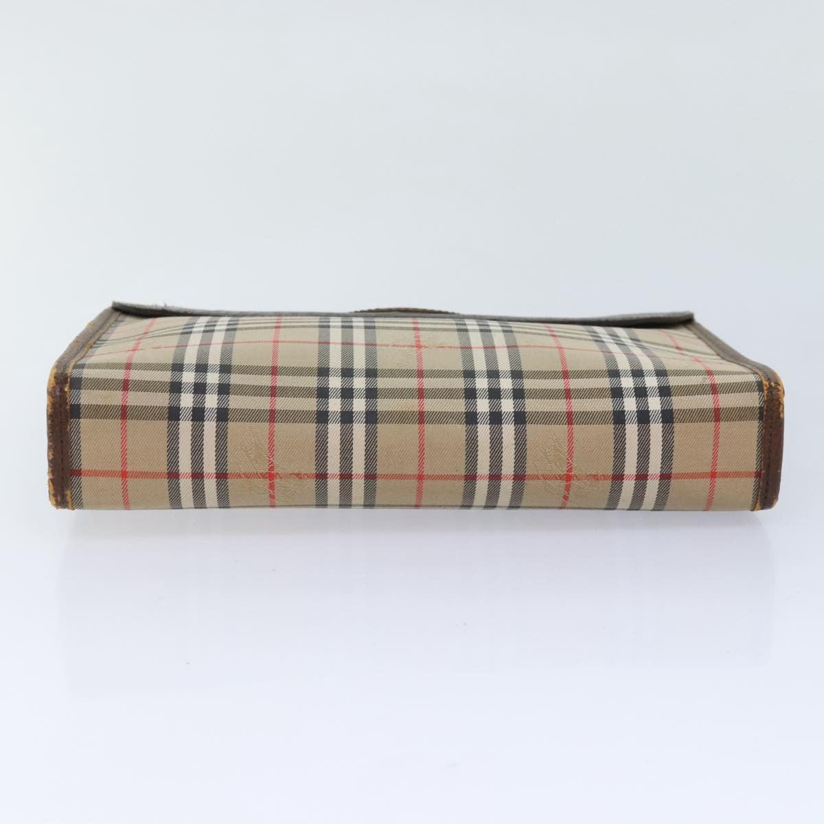 Burberrys Burberrys Nova Check Clutch Bag Canvas Beige Authentic ti2111