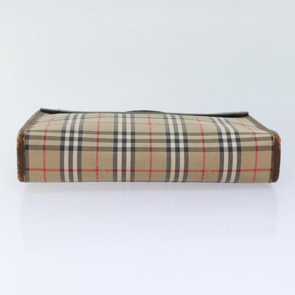 Burberrys Burberrys Nova Check Clutch Bag Canvas Beige Authentic ti2111