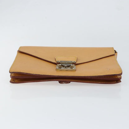 Louis Vuitton LOUIS VUITTON Epi Biface Hand Bag 2way Beige LV Authentic bs30897