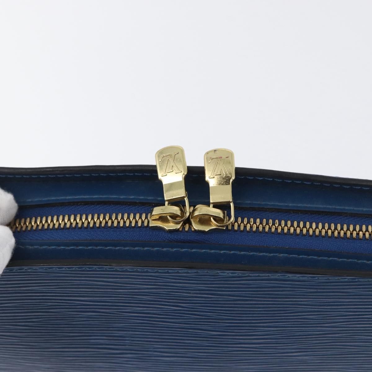 Louis Vuitton LOUIS VUITTON Epi Dauphine GM Pouch Blue M48435 LV Authentic 172381 Bag