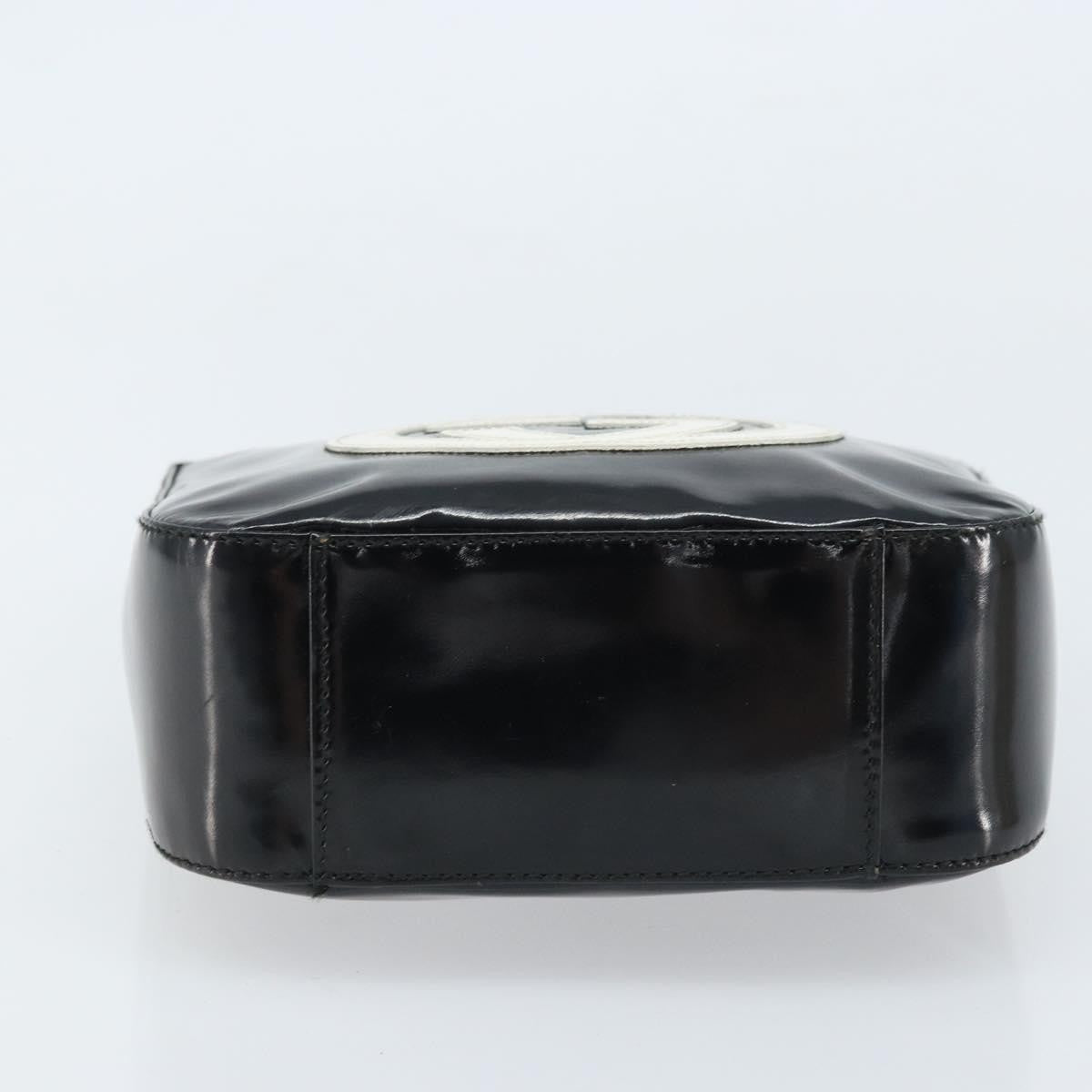 Gucci GUCCI Hand Bag Patent leather Black Silver 007 2046 0249 Authentic 172096