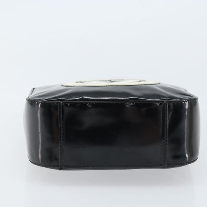 Gucci GUCCI Hand Bag Patent leather Black Silver 007 2046 0249 Authentic 172096