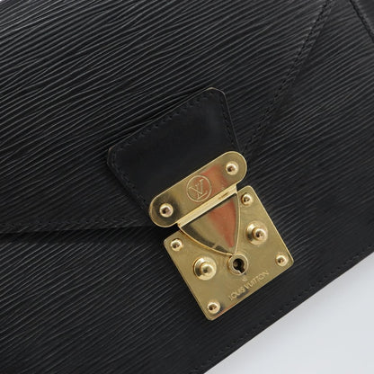 Louis Vuitton LOUIS VUITTON Epi Serie Dragonne Clutch Bag Black Noir M52612 LV Authentic BA9336