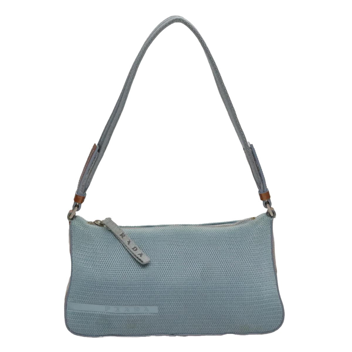 Prada PRADA Sports Shoulder Bag Canvas Blue Authentic bs21360