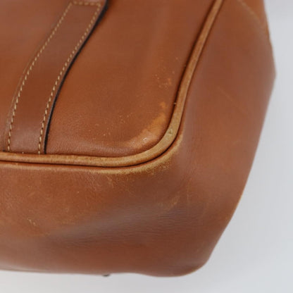 Gucci GUCCI Hand Bag Leather Brown Gold Authentic ep13246