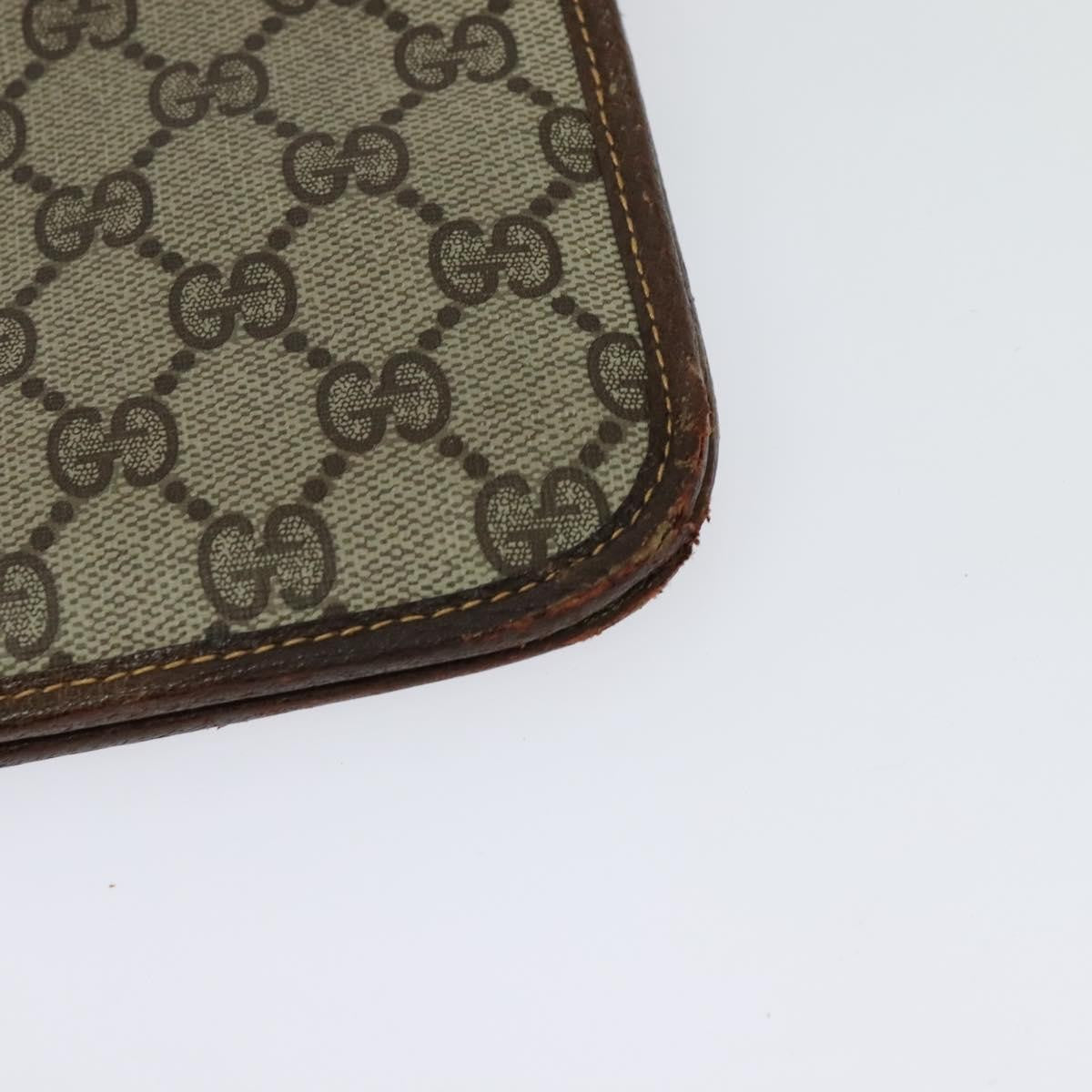 Gucci GUCCI GG Supreme Shoulder Bag PVC Beige Gold 004 904 0671 Authentic ep10822