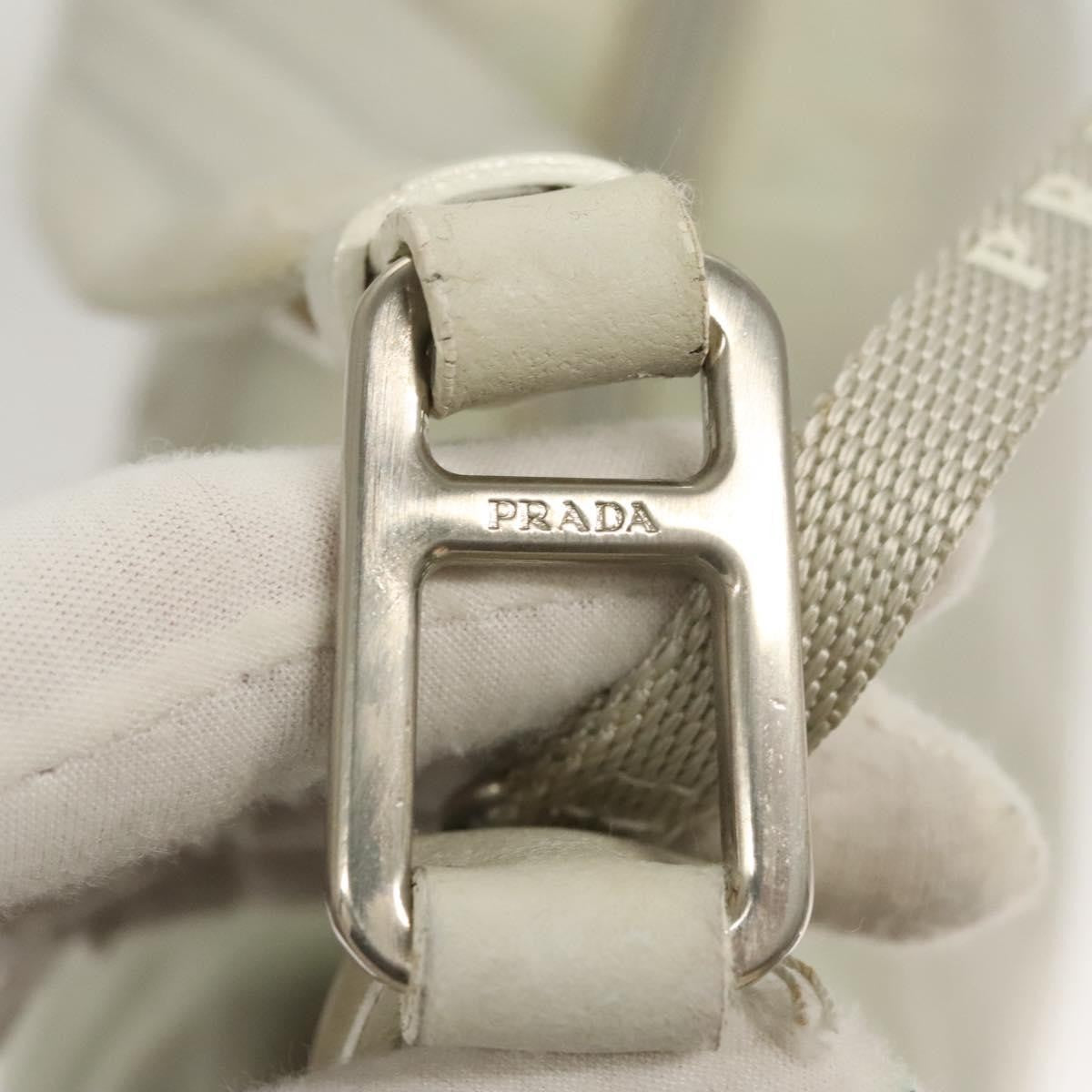 Prada PRADA Shoulder Bag Nylon Silver Gray Authentic 123869