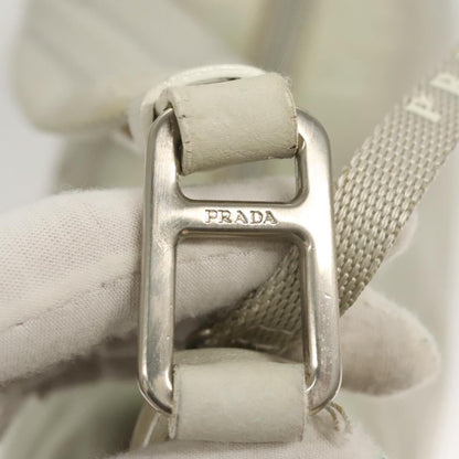 Prada PRADA Shoulder Bag Nylon Silver Gray Authentic 123869