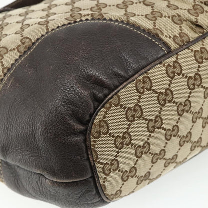 Gucci GUCCI GG Canvas Histeria Tote Bag Beige Gold 211954 Authentic 175958