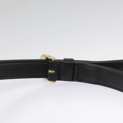 Dior Christian Dior Trotter Canvas Shoulder Bag Navy Gold Authentic 98475