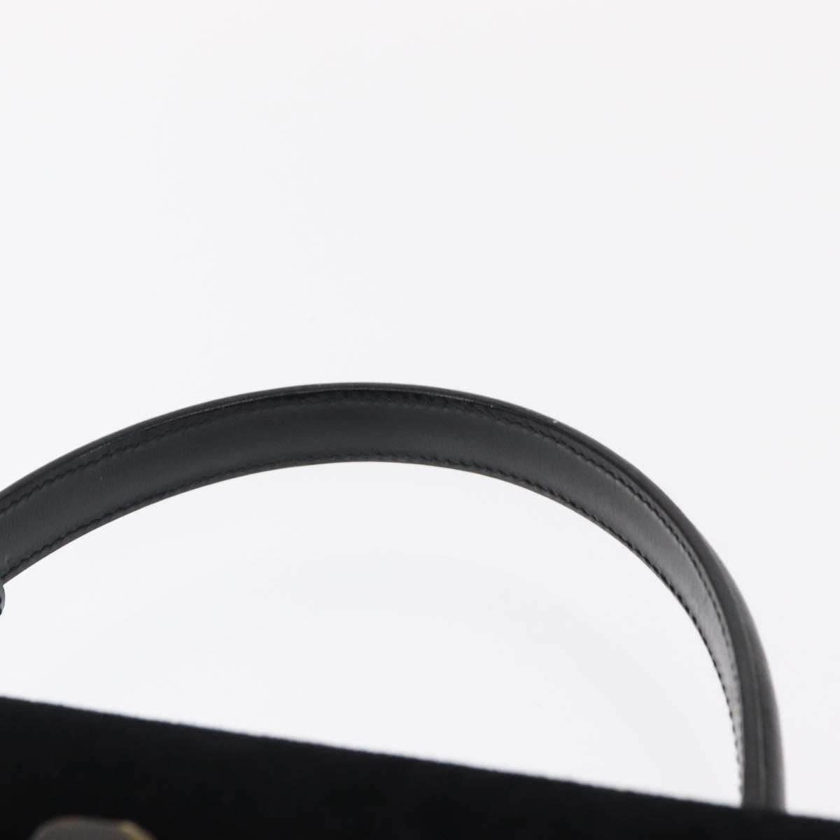 Gucci GUCCI Hand Bag Suede Black Authentic 153123