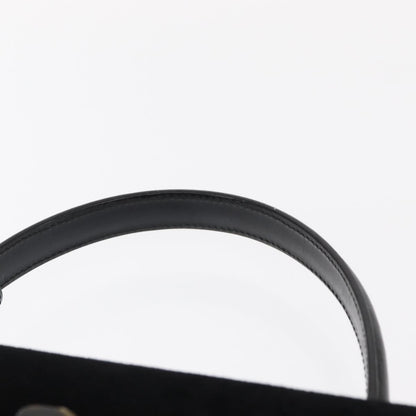 Gucci GUCCI Hand Bag Suede Black Authentic 153123