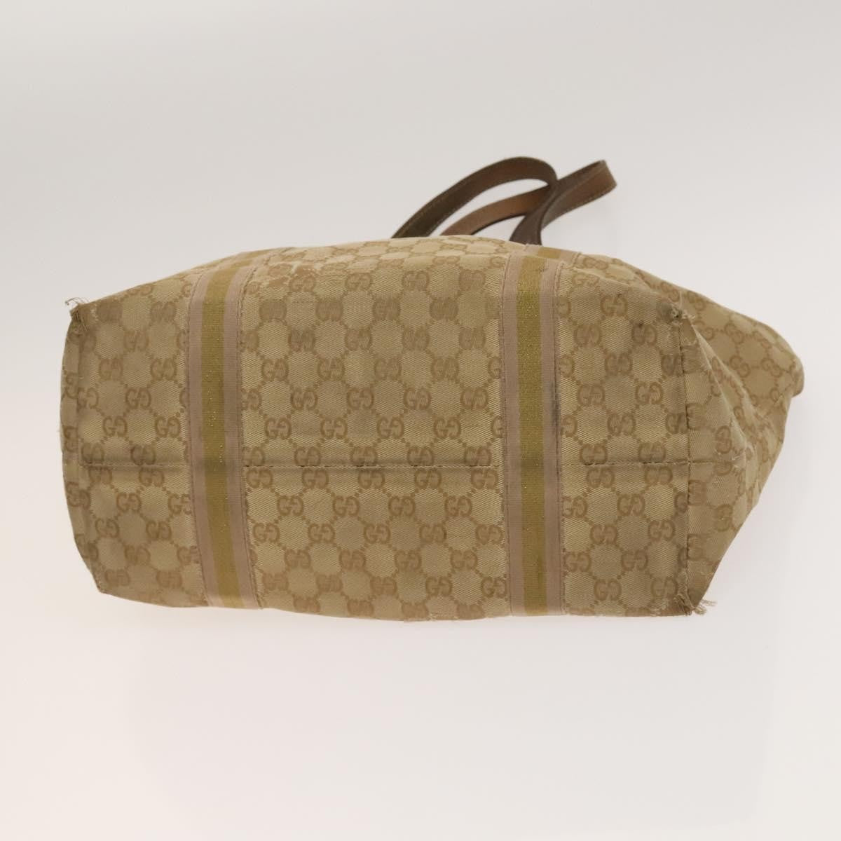 Gucci GUCCI GG Canvas Shoulder Bag 2 Set Beige Gold Authentic ti3169