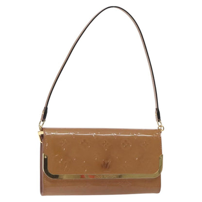Louis Vuitton LOUIS VUITTON Vernis Rossmore MM Shoulder Bag Rose Velours M91589 LV Authentic 127784