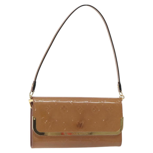 Louis Vuitton LOUIS VUITTON Vernis Rossmore MM Shoulder Bag Rose Velours M91589 LV Authentic 127784