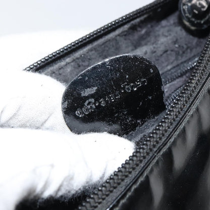 Gucci GUCCI Shoulder Bag Enamel Black Authentic 160485