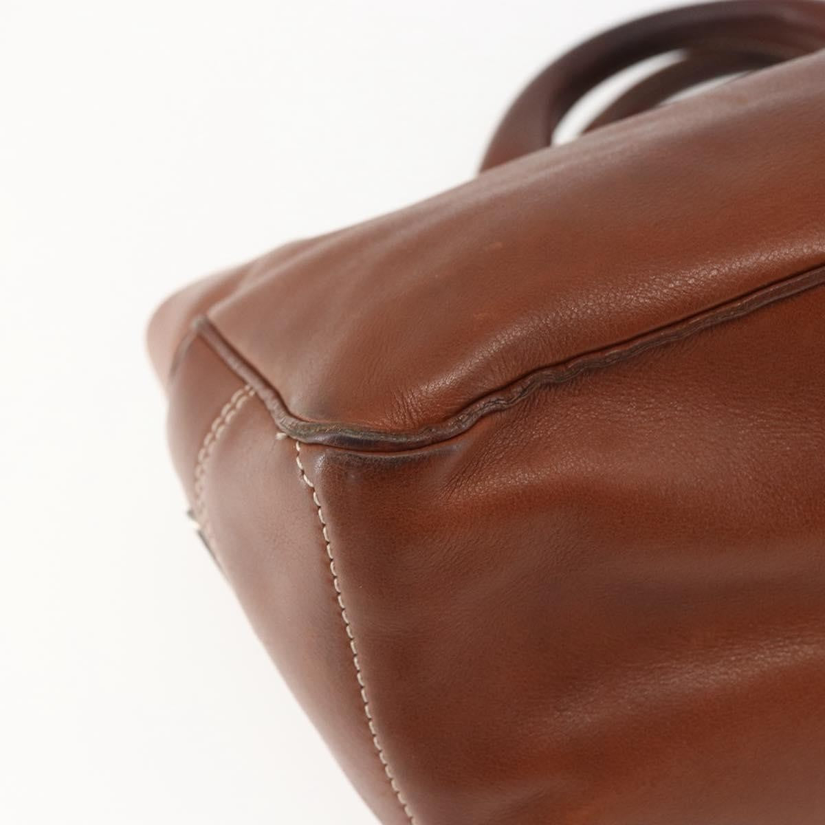 Celine CELINE Boogie bag Hand Bag Leather Brown Silver Authentic ka853