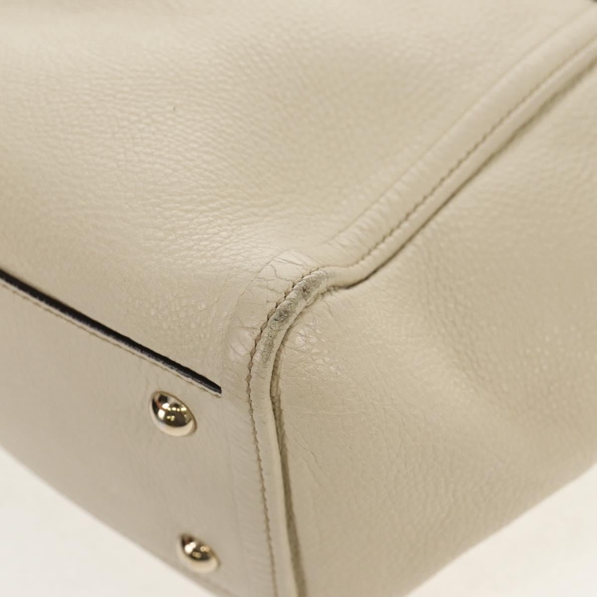 Gucci GUCCI Soho Shoulder Bag Leather 2way White Authentic ki5995