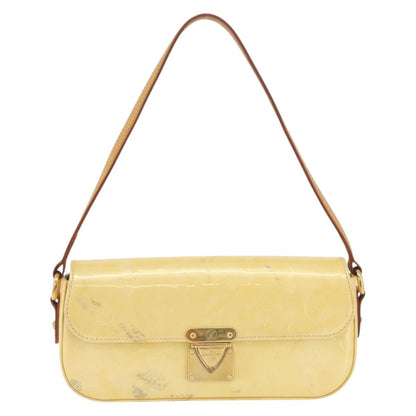 Louis Vuitton LOUIS VUITTON Monogram Vernis Malibu Street Bag Perle M91507 LV Authentic BAZ639