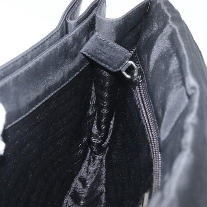 Prada PRADA Shoulder Bag Nylon Black Silver Authentic YKZ1095A