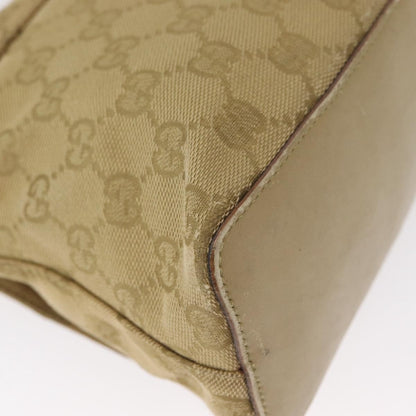 Gucci GUCCI GG Canvas Shoulder Bag Beige Gold 90646 Authentic mr1955