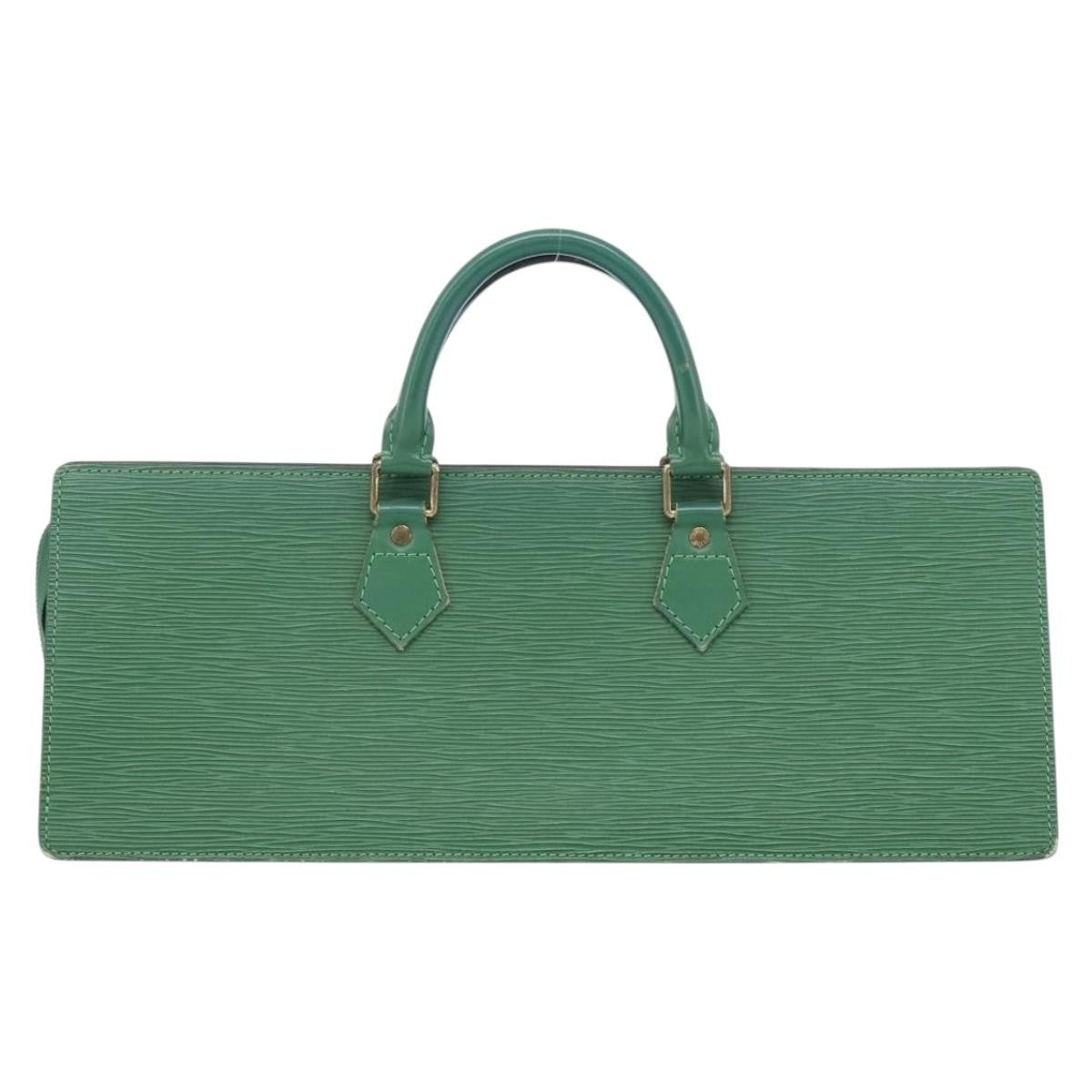 Louis Vuitton LOUIS VUITTON Epi Sac Triangle Hand Bag Green M52094 LV Authentic 181752