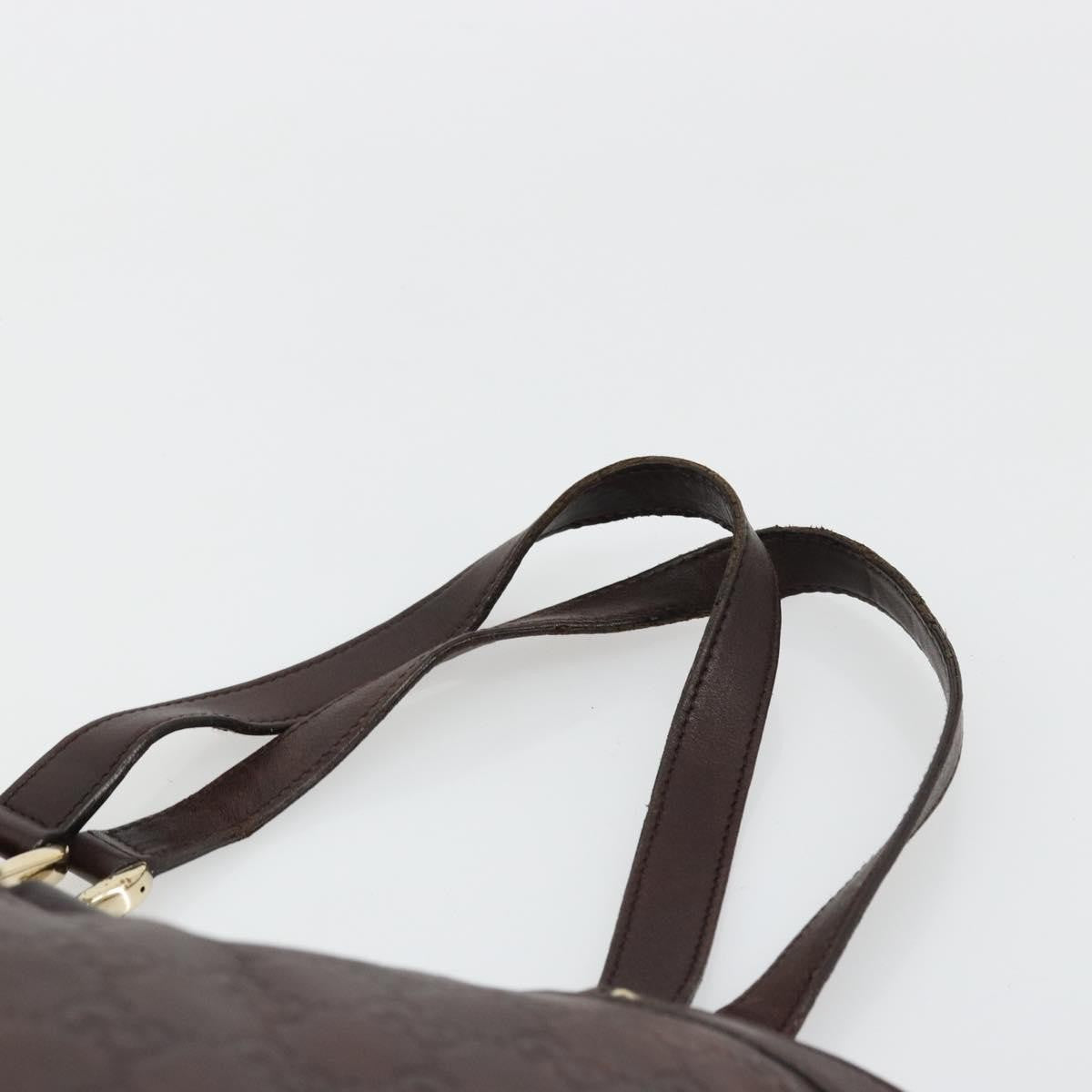 Gucci GUCCI GG Canvas Guccissima Tote Bag Leather Brown Gold 141472 Authentic 176366