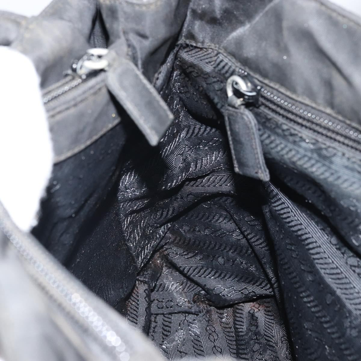 Prada PRADA Hand Bag Nylon Black Authentic 161789